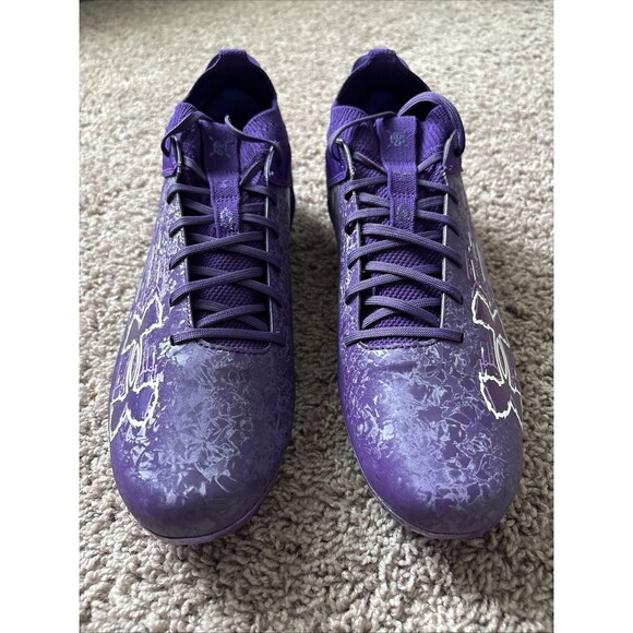 Under Armour Blur Smoke 2.0 MC Mens Football Cleats Purple 3027978-500 Size 14 - Picture 1 of 6